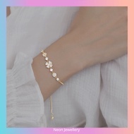 Clover Bracelet S925 Original Bracelet Gold Plated Bracelet Gelang Tangan Perempuan Gelang Gold Plat