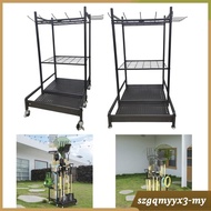 [ Garden Tool Organizer Yard Tool Steel Rack Tool Stand Carbon Steel Storage Holder for Broom Garden
