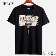 IELGY【S-6XL】CottonIELGY 【S-6XL】 6 colors summer short-sleeved plus size t-shirt men's  shirt round neck bottoming shirt