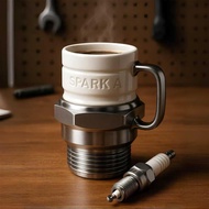 Creative Unique Spark Plug Mug Car Spark Plug Mug Mechanical Fan Spark Plug Coffee Cup