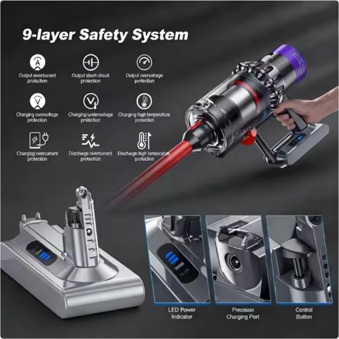 SV12 V10 25.2V 6000mAh Li-ion Battery Replacement for Dyson Absolute Cord-Free Handheld Vacuum Clean