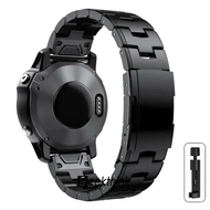 GEEKTHINK Metal strap 22mm 26mm For Garmin quatix Fenix 8/fenix7/7x 3HR 6X QuickFit Titanium + Stain
