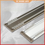 SF Customizable Curtain Rail/Rod Aluminum Alloy Curtain Rod Curtain Ultra-Thin Track Double Track Mi