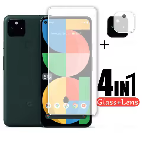2PCS Glass For Google Pixel 5A Glass Tempered Protective Glass for Google Pixel 5A 5G Camera Film Le