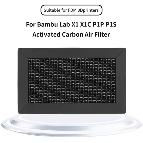 1/2pcs For Bambu Lab Activated Carbon Filter Air Purifier Filter Replacement For Bambu Lab P1P/P1S/X