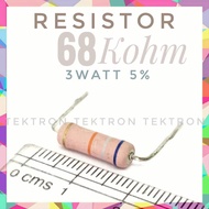 68Kohm Resistor 3watt 5%, 68K, 68 Kohm