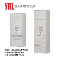 YHL Fans 4 / 5 Doors Bookcase / Utility Cabinet / Storage Cabinet / Multi-Purpose Cabinet