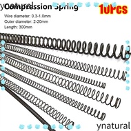 YNATURAL 10Pcs Compression Spring, Y-type Length 300mm Long Coil Spring,  0.3 0.4 0.5 0.6 0.7 0.8 1m