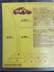 Tamiya 1/12 tamtech Porsche Turbo 934 Decal Set