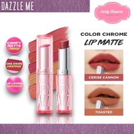 DAZZLE ME Color Chrome Lip Matte Lipstick with Powdery Texture with Matte Finish