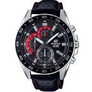 [Powermatic] Casio Edifice EFV-550L-1A Black Leather Men'S Watch