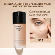 Kem nền MAC Studio Fix Fluid 24Hr Matte Foundation Plus Oil Control - N18-1 Fl Oz/30 ML (Phiên bản c