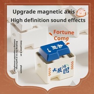 Decompression Button Keychain Stress Relief Finger Wealth Directions Clicker Keychain Eight A8b1