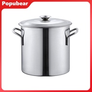 Stainless Steel Soup Pot with Lid Large Commercial Cooking Pot for Soup Stew Seafood Multifunctional