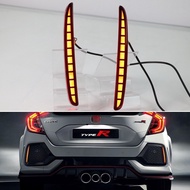 Honda Civic FC FK7 FK8 16-20 / City Hatchback 20-25 LED Rear Bumper Light 3-in-1 Functions Rear Runn