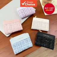 Nostalgic PU Small Wallet for Women, Stylish Large Silver Coin Pouch. Dompet Koin PU Kecil Nostalgia