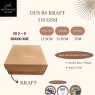 Kraft Box R6 310 Brown | 10 pcs / pack | Brown Rice Box R6 15.5x15.5x7 cm | Celebration Rice Box | C