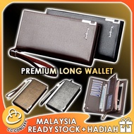 CC CONCEPT Man Men Long Wallet Unisex Zip Button Bag Dompet Panjang Beg Duit Lelaki