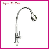 HANS SUS304 Flexi-Shower Spout Pillar Sink Tap (HWST33140)