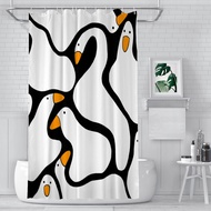 Untitled Goose Blobs Shower Curtains  Waterproof Fabric FunnyBathroom Decor with Hoo Home Accessorie