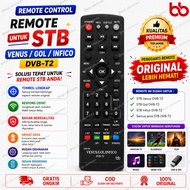 ORIGINAL REMOTE STB SET TOP BOX LUBY WELLHOME VENUS GOL INFICO DVB-T2 REMOTE TV STB