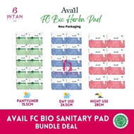 [JIMAT]Combo Packs- Avail FC Bio Herba Sanitary Pads- 10 Packs Pantyliner /Day Use / Night Use [HALA