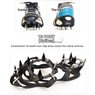 Raedy Stock 18 Teeth Steel Ice Gripper Spike for Shoes Anti Slip Climbing Hiking Snow Spikes