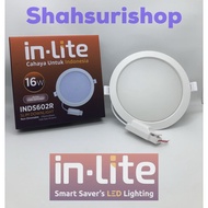 IN-LITE LED PANEL DOWNLIGHT 16W 16 W WATT INDS 602 R 170x31 MM
