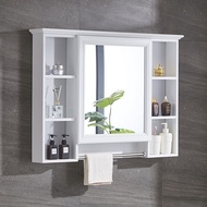 [kline]Bathroom Mirror Cabinet Wall Mounted Mirror Box With Shelves Toilet Dressing Mirror Waterproof Storage Storage Cabinet T
