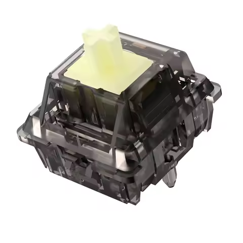 DUROCK Linear Switches Smokey L1 55g Mechanical Keyboard Switches 5 Pins Creamy Yellow Linears L Ser