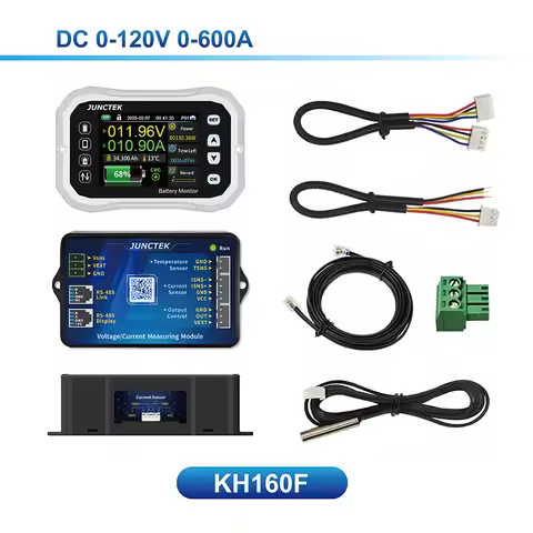 Battery Monitor Bluetooth KH160F DC 120V 600A Battery Tester Voltage Current VA Battery Coulometer C