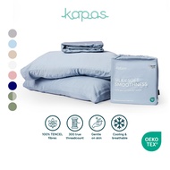 KAPAS LIVING TENCEL™ Cooling Silky Soft Fitted Bedsheet Set | Premium OEKO-TEX Eucalyptus | Single Q