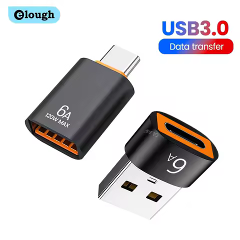 Elough USB 3.0 To Type C Adapter OTG Type C Male To USB Female Converter For Laptop Samsung Xiaomi U