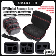 DIY Digital Bag EVA Hard Case with Foam Digital Storage Bag Travel Organizer for Drones Digital Gadg