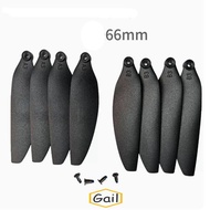 GAIL Folding Propeller Blades, 58mm/66mm Black Remote Control Drone Parts, Plastic Universal Quadcop