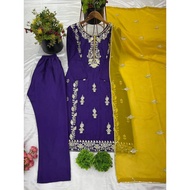 Multi colour 3 pcs suit