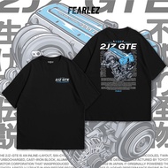 Fearlez (FL024)-2JZ GTE Round Neck T-Shirt Cotton Fabric 1 S-5XL