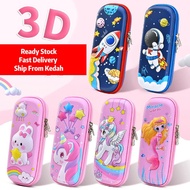 Double-layer stationary box Cartoon Frozen Princess pencil storage Spider man/ Unicorn pensil box de