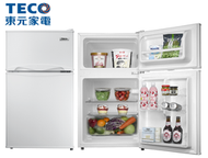 TECO 東元 【R1011W】101公升 1級 小鮮綠系列 透明門置物棚 雙門 小冰箱 手動除霜 宿舍 套房熱賣