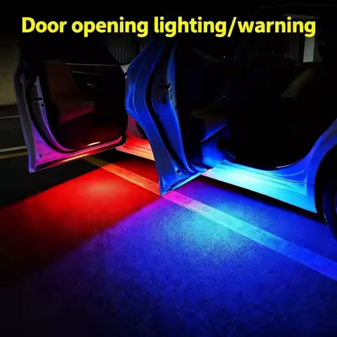 2PCS LED Seven-color for Benz S C E-Class W212 W213 2022 2023 2024 2025 LED Car Door Welcome Project