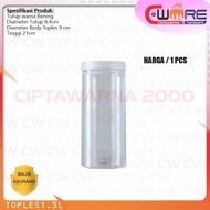 Jar Jar PET Plastic Storage Container 600ml 1300ml
