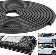 【黑色10公尺】 多功能U型防刮防撞保護套 汽車門邊全通用裝飾條 邊緣修剪保護 靈活安裝 家庭家具電器裝飾車類防撞條