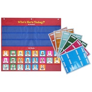School Classroom Attendance Pocket Chart With 72 Color Cards Teacher Accessories For Classroom Manag