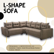 SOFA SET CORNER SHAPE / SOFA  L-SHAPE / SOFA 6 SEATER / FABRIC SOFA / BIG SOFA SET / CORNER SOFA