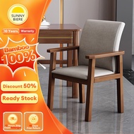 SUNNY Bamboo  Sofa Chair Lazy Chair Kerusi Kayu With Cotton Pad Brown/Wood Leisure Chair椅子