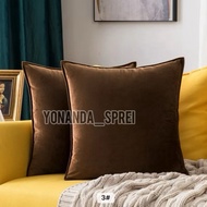 Suede sofa cushion cover 30x30 40x40 45x45 50x50 60x60 plain premium suede sofa cover cushion cover 