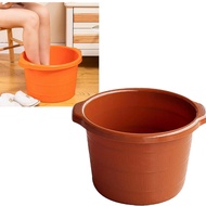Ready Stock 1pc Round Plastic FootBath Tub Foot Soaking Tub Feet At Home Foot Bath Spa Massager Tub