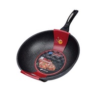 韓國製 升級款 紅標加深炒鑊鍋 30cm 電磁爐+明火兩用鑊  麥飯石不粘炒鍋紅標