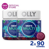 [Bundle of 2] OLLY Men Gummy Multivitamins with Vitamin C, A, D, E, B, Zinc, Chewable Supplement, 45