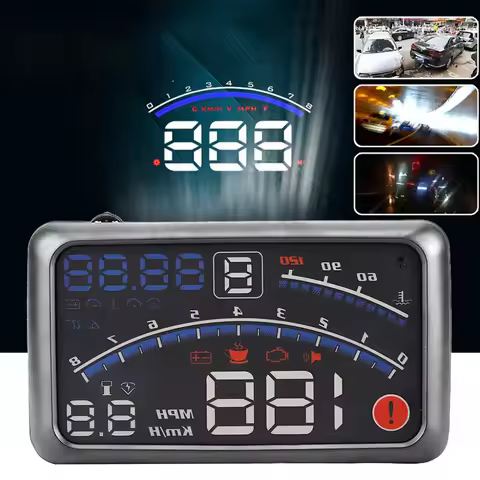 HUD Car Display MPH/KM/h Speed Limit Warning Plug &amp Play Speed Limit Warning Display